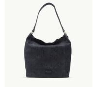 Assots London 'Esme' Navy Python Snake Real Leather Slouchy Hobo Bag