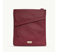 Assots London 'FLORENCE' Carmine Pink Pebble Grain Leather Crossbody Bag