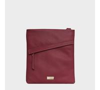 Assots London 'florence' Pebble Grain Leather Crossbody Sling Bag In Bright Pink Bright Pink One Size