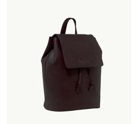 Assots London 'GRACE' Burgundy Full Grain Leather Flap-over Backpack