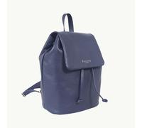 Assots London 'GRACE' Navy Full Grain Leather Flap-over Backpack