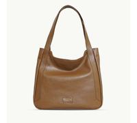Assots London 'Harriet' Tan Pebble Grain Real Leather Slouchy Hobo Bag