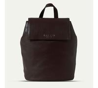 Assots London 'JERMYN' Classic Burgundy Full Grain Leather Flap-over Backpack