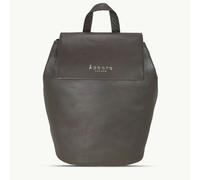Assots London 'JERMYN' Classic Mokka Brown Full Grain Leather Flap-over Backpack