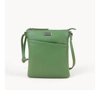 Assots London 'linby' Pebble Grain Leather Crossbody Sling Bag In Bright Green Bright Green