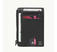 Assots London 'LYNN' Black Real Leather Slim Credit Cardholder Case