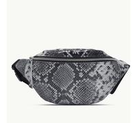 Assots London 'NOAH' Black & White Snake Leather Bum Belt Bag