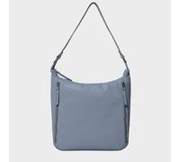 Assots London 'pamela' Pebble Grain Real Leather Designer Shoulder Hobo Bag In Blue Blue One Size