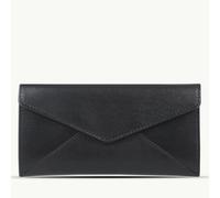 Assots London 'PRESTON' Black Trifold Vegetable Tanned Real Leather Purse
