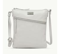 Assots London 'ROSY' Light Ice Grey Pebble Grain Soft Real Leather Crossbody Bag