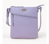 Assots London 'rosy' Pebble Grain Soft Real Leather Crossbody Bag In Lilac Lilac