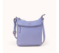 Assots London Sally' Pebble Grain Real Leather Crossbody Bag In Lilac Lilac