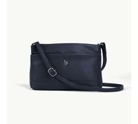 Assots London 'SANDRA' Navy Soft Nappa Full Grain Real Leather Crossbody Bag