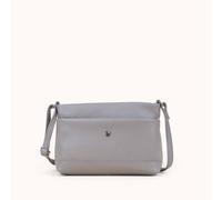 Assots London Sandra' Soft Full Grain Real Leather Crossbody Bag In Grey Grey