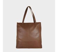 Assots London Sienna' Embossed Croc + Pebble Grain Unlined Leather Tote Bag In Tan Tan One Size