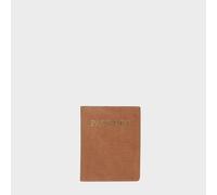 Assots London Tan Bifold Genuine Leather Passport Holder