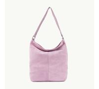 Assots London 'TINA' Lilac Purple Suede Real Leather Unlined Slouchy Shopper Tote Bag