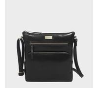 Assots London Women's 'AGATHA' Real Leather Crossbody Bag in Black Assots London Black One Size