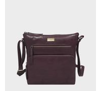 Assots London Women's 'AGATHA' Real Leather Crossbody Bag in Purple Assots London Purple One Size