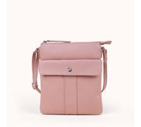 Assots London Women's 'AMBA' Soft Full Grain Real Leather Crossbody Bag in Peach Assots London Peach One Size