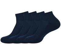 ASSOTS LONDON Women's Ankle Socks, Pack of 4 Socks, Color - 4 Navy Blue, Size - 4 to 7, 4 Navy Blue, 4-7