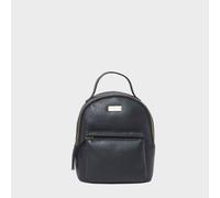 Assots London Women's Betty' Zip Top Mini Pebble Grain Leather Backpack in Black Assots London Black