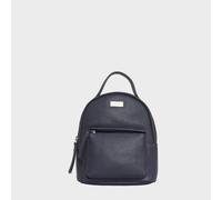 Assots London Women's Betty' Zip Top Mini Pebble Grain Leather Backpack in Navy Assots London Navy