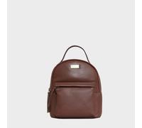 Assots London Women's Betty' Zip Top Mini Pebble Grain Leather Backpack in Tan Assots London Tan