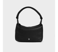 Assots London Women's 'CITY BAG' Soft Pebble Grain Real Leather Shoulder Bag in Black