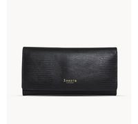 Assots London Women's 'CLAIRE' Lizard Textured Real Leather Flap Over Purse in Black Assots London Black One Size