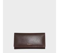 Assots London Women's 'CLAIRE' Lizard Textured Real Leather Flap Over Purse in Brown Assots London Brown One Size