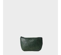 Assots London Women's 'Diana' Full Grain Leather Zip Top Coin Purse in Dark Green