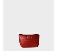 Assots London Women's 'Diana' Full Grain Leather Zip Top Coin Purse in Red Assots London Red One Size
