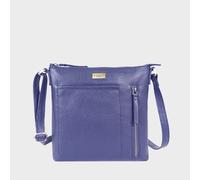 Assots London Women's 'EDITH' Pebble Grain Leather Crossbody bag in Navy Assots London Navy One Size