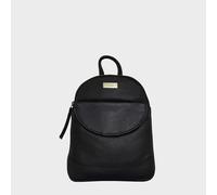 Assots London Women's GEORGE' Pebble Grain Mini Leather Backpack in Black Assots London Black