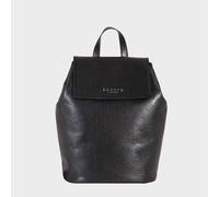 Assots London Women's JERMYN' Classic Full Grain Leather Flap-over Backpack in Black Assots London Black