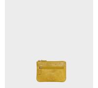 Assots London Women's MARY' Soft Small Leather Coin Purse in Yellow