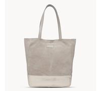 Assots London Women's PAIGE' Metallic + Suede Real Leather Tote Bag in Light Pink Assots London Light Pink
