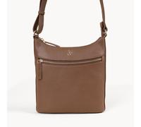 Assots London Women's SALLY' Pebble Grain Real Leather Crossbody Bag in Tan Assots London Tan One Size
