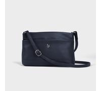 Assots London Women's SANDRA' Soft Full Grain Real Leather Crossbody Bag in Navy Assots London Navy One Size