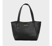Assots London Women's 'URBAN TOTE' Pebble Grain Real Leather Work Tote Bag in Black Assots London Black