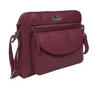 ASSOTS Stylish & Versatile Small Crossbody Bags for Women - Real Leather Shoulder Bag, Premium Sling Purse, Handbags for Travel (Carmine Pink Soft Nappa)