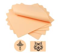 ASSRECT 6PCS Tattoo Practice Skin - 6"x8" Double Sided Fake Skin 3mm Blank Artificial Skin Tattooing Microblading Practice Skin for Beginners and Experienced Artists