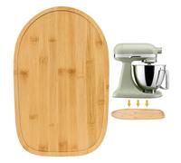 ASSRECT Bamboo Sliding Board for KitchenAid Artisan 4.5-5QT, Bamboo Appliance Slider Mat, Stand Mixer Slider Pad for Kitchen Mixer & Food Processor, Countertop Protector Accessories