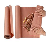 ASSRECT Butcher Paper for Smoking Meat, 40cm x 30m Disposable Pink Butcher Paper, Food Grade Kraft Paper for Grill, Smoker, Fish Meat, Meat Packaging, Perfect Cooking of Juicy