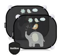 Asstikoo Car Window Shades for Baby with UV Protection Car Sun Shade for