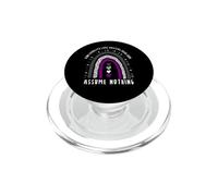Assume Nothing Ace Pride Boho Rainbow PopSockets PopGrip for MagSafe