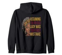 Assuming I'm An Old Lady Was Your First Mistake Funny Woman Zip Hoodie