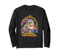 Assuming I'm An Old Lady Was Your First Mistake Hippie Woman Long Sleeve T-Shirt