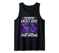 Assuming I'm Just an Old Lady Fantasy Book Reader Mom Dragon Tank Top